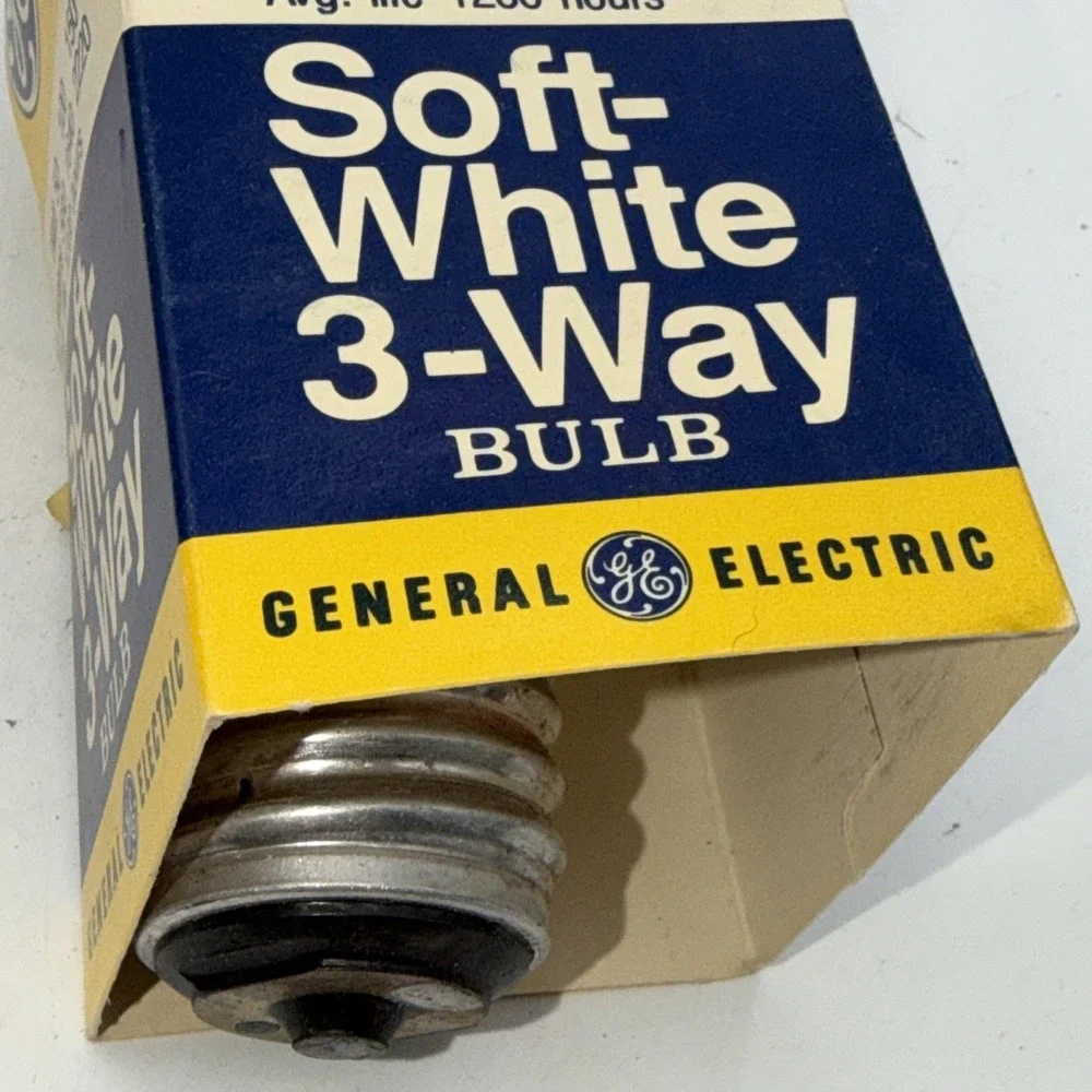 GE Soft White 3-Way Bulb Mogul Base 100-200-300W New Old Stock